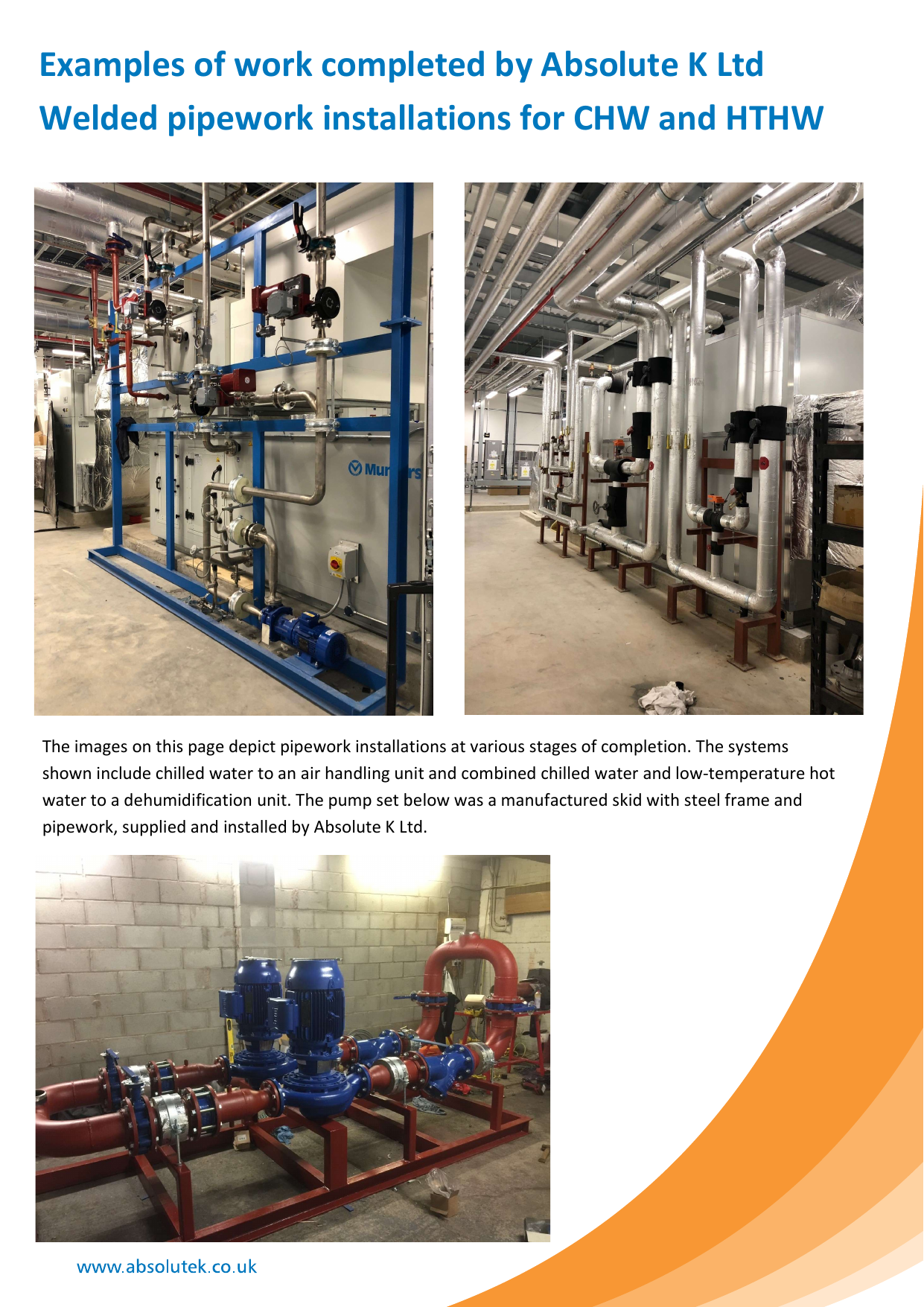 CHW and HTHW pipework